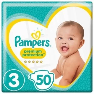 image of Pampers New Baby Size 3 50 Nappies