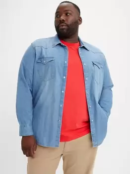 Image of Barstow Western Shirt (Big & Tall) - Blue