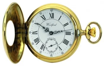 Image of Woodford Half Hunter Gold Plated Pocket 1010 Watch