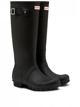 image of Hunter Original Tall Wellington Boots - Black, Size 3, Women