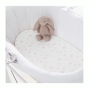 Image of Silentnight Moses Fitted Sheet Pair - Pink Star