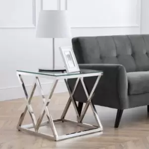 Image of Julian Bowen Biarritz X Frame Lamp Table