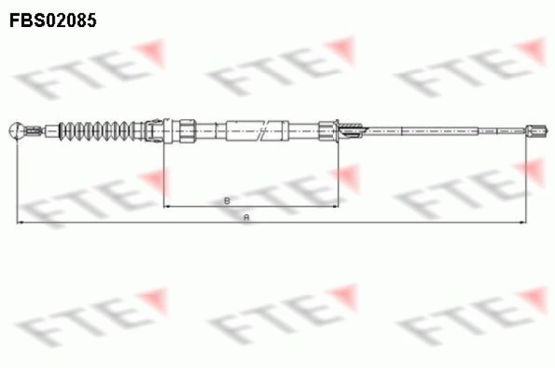 Image of Handbrake cable FTE 9250085