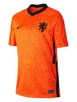 Image of Nike Youth Holland Home 2020 Short Sleeved Stadium Shirt, Orange, Size XL (14-15 Years)