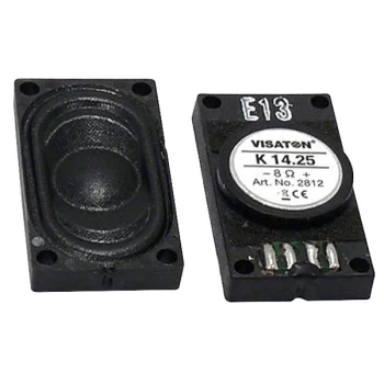 image of Visaton 2812 K 14.25 - 8 Ohm Rectangular Mini Speaker 1.4x2.5cm