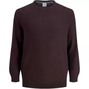 Image of Jack and Jones Knit Crew Plus Size - Brown
