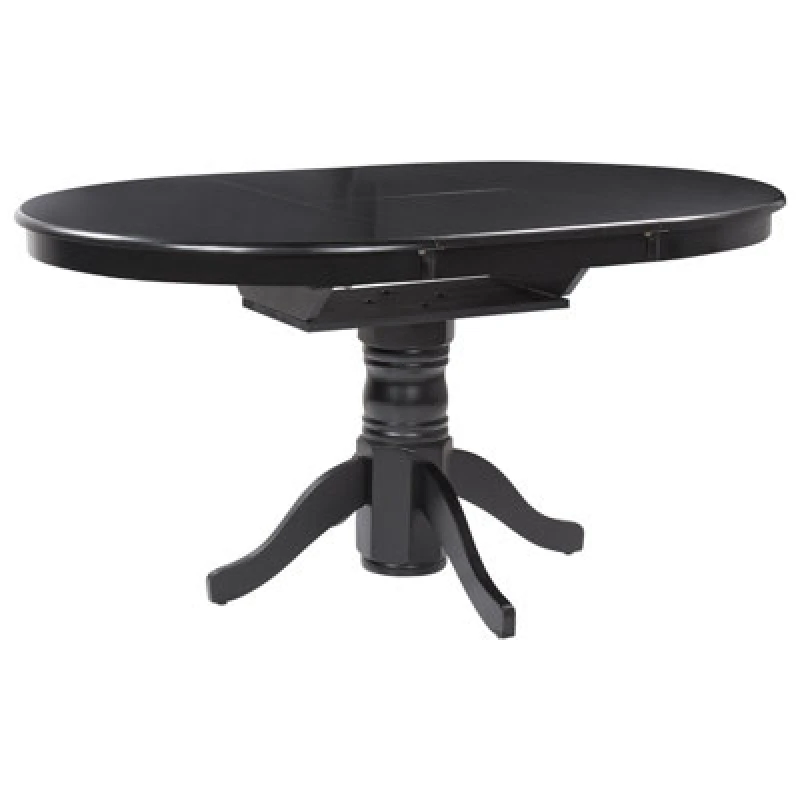 Image of Beliani Extending Dining Table Akron Black 106/150 Cm 106 Cm