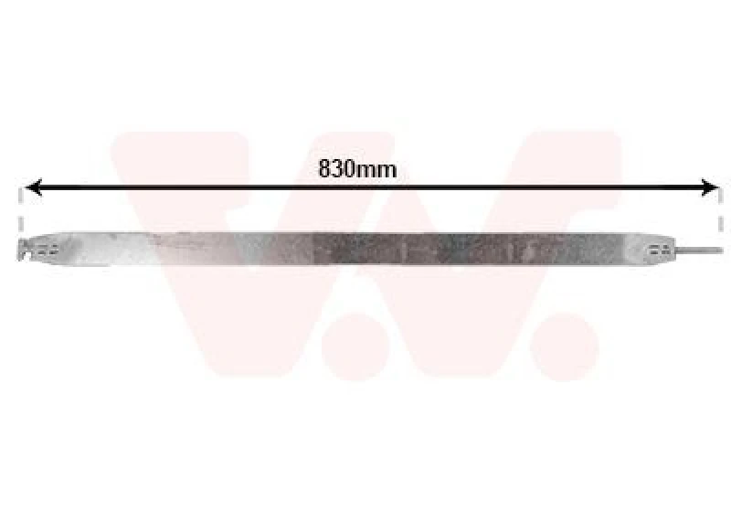 Image of VAN WEZEL Steel Strap, fuel tank VAN WEZEL 2813098