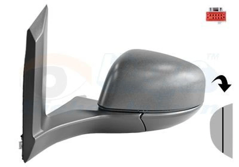 Image of VAN WEZEL Wing mirror VAN WEZEL 1930801