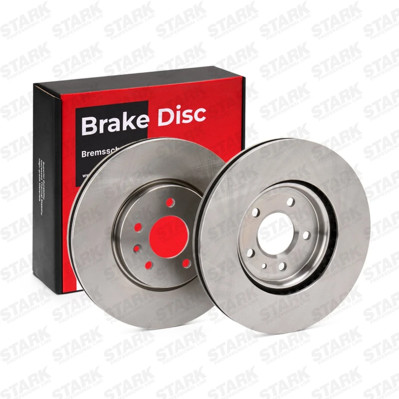 Image of STARK SKBD-0022995 Brake disc Front Axle, Vented, Cast Iron, Uncoated, Untreated, without bolts/screws Cast Iron Brake Disc (82)