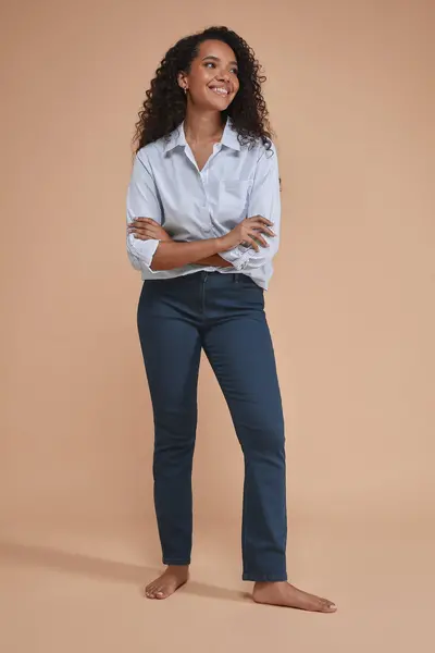 Image of M&Co Straight Leg Jeans Blue