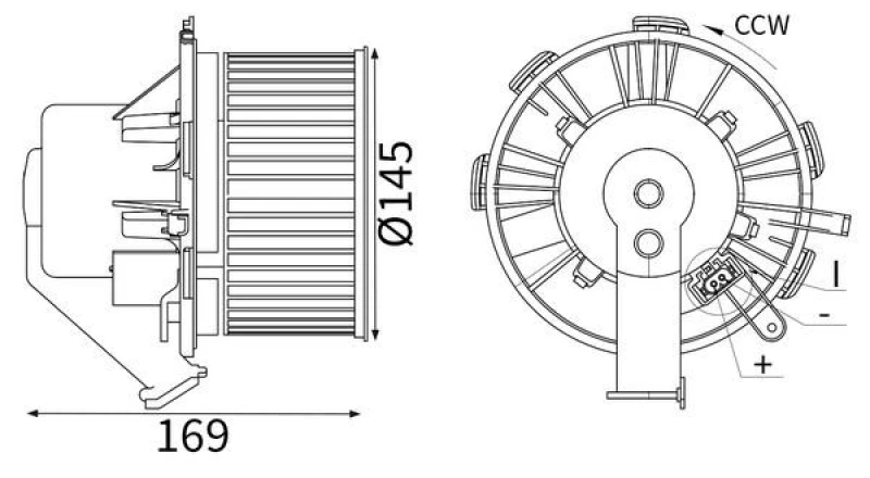 Image of Blower motor MAHLE AB 88 000S