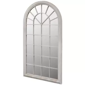 Image of Vidaxl - Rustic Arch Garden Mirror for Indoor and Outdoor Use 60x116cm - White