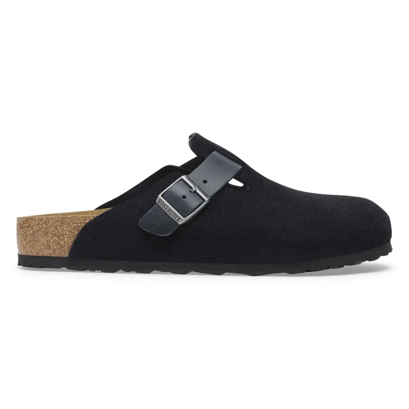Image of Birkenstock Clogs Birkenstock Boston Mixed Leather Bleu Male 41