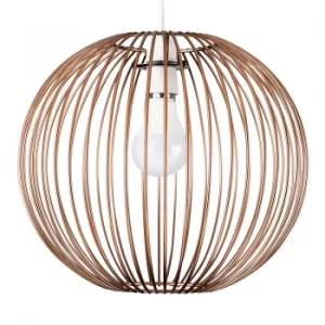 image of Faraday Basket Pendant Shade in Copper