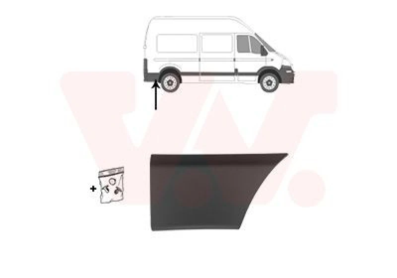 Image of VAN WEZEL Trim / Protective Strip, sidewall VAN WEZEL 4388428
