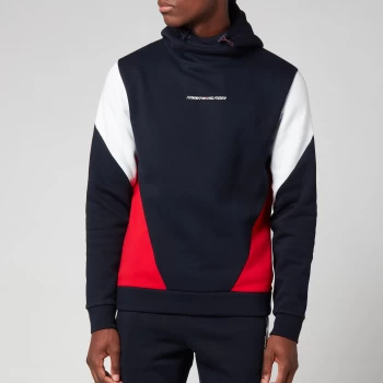 Image of Tommy Sport Mens Blocked Seasonal Hoodie - Desert Sky - L
