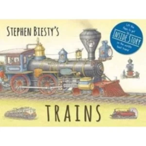 Image of Stephen Biesty's Trains : Cased Board Book with Flaps