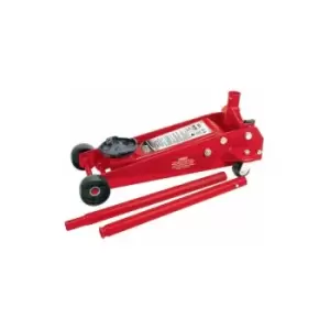 Image of 60977 3 tonne Red Heavy Duty Garage Trolley Jack - Draper