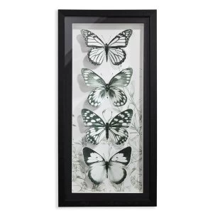 image of Arthouse Mono Butterflies 3D Framed Print