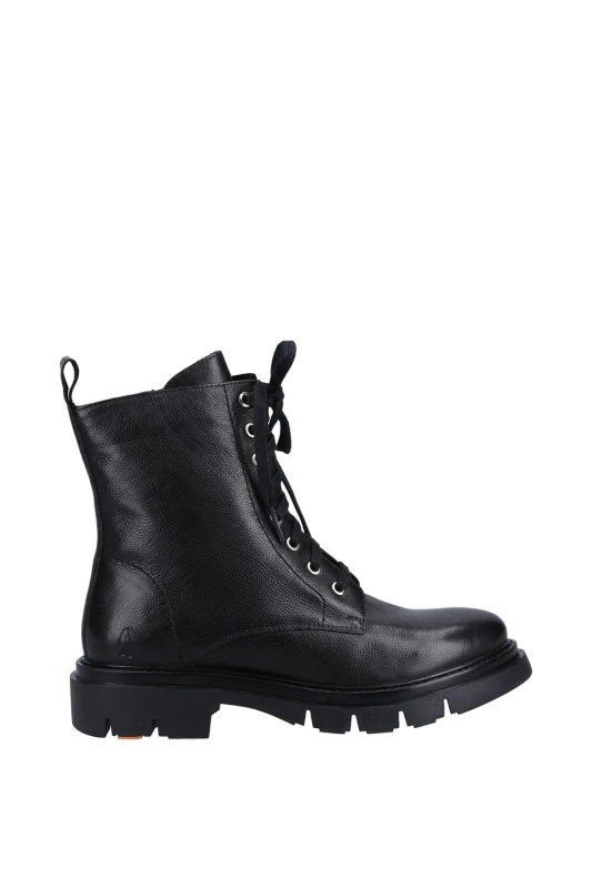Image of Hush Puppies Womens Rhea' Lace Boot in Black Size: 3 Black Female 3