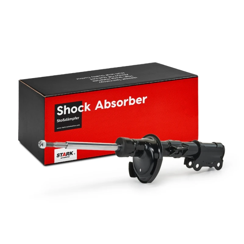 Image of STARK SKSA-0131030 Shock absorber Front Axle, Gas Pressure, Twin-Tube, Suspension Strut, Bottom Clamp Shock Absorber (854)