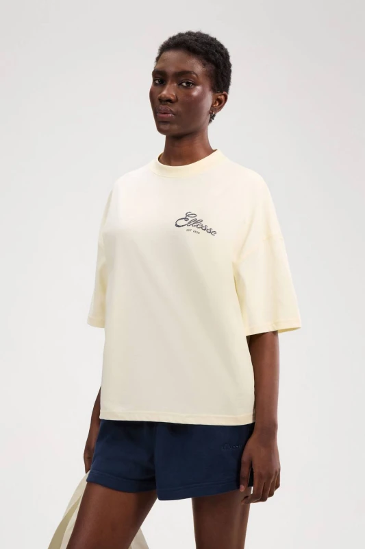Image of Ellesse Womens Deliziosi Tee in Yellow Size: 12 Yellow Female 12