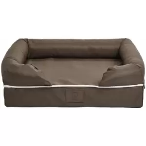 Image of Bunty Dog Pet Washable Soft Foam Water Resistant Mattress Basket Bed Pad Mat - Brown - Small