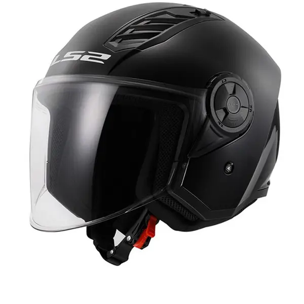 Image of LS2 OF616 Airflow II Solid Gloss Black 06 Jet Helmet Size S