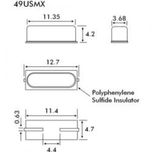 Quartz crystal EuroQuartz QUARZ HC49SMD SMD 2 9.8304 MHz