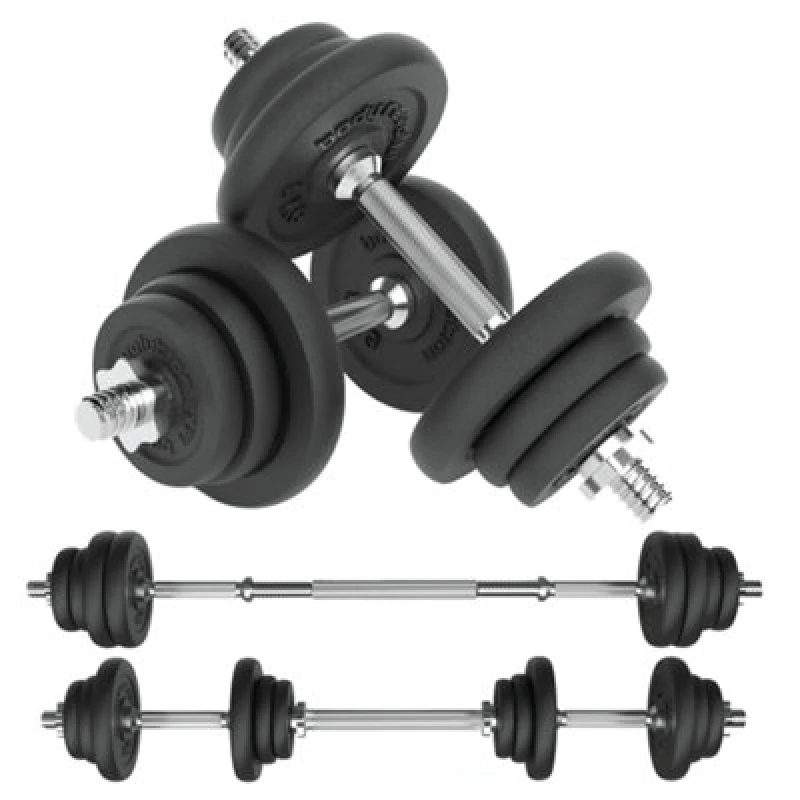 Image of Body Revolution Cast Iron Dumbbell Set 15 kg - 50kg - 40kg Black unisex