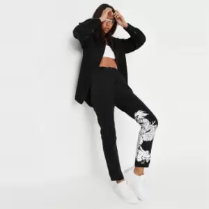 Missguided Dragon Print Wrath Jeans Co Ord - Black