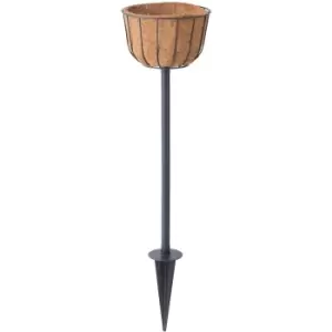 Image of VegTrug Windsor Aqua Tower Basket on Spike - Black