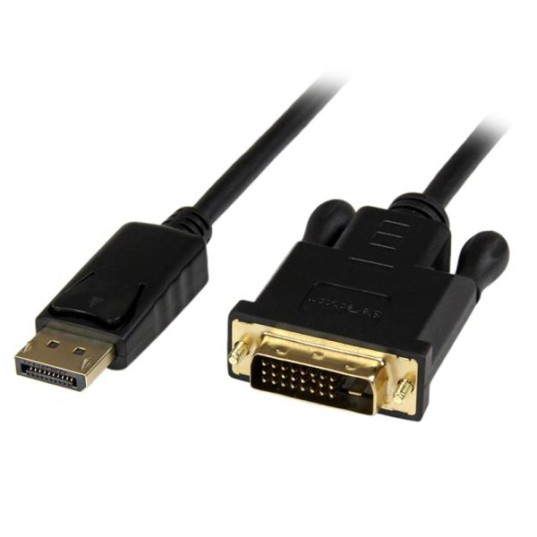 image of StarTech 3 feet DisplayPort to DVI Active Adapter Converter Cable DP to DVI 1920x1200 Black