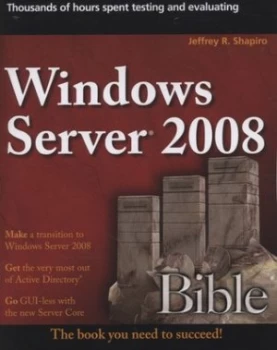 Image of Windows Server 2008 Bible by Jeffrey R. Shapiro Paperback