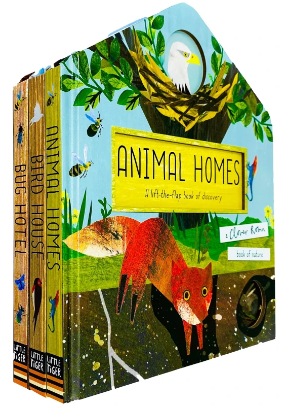 Image of A Clover Robin Book of Nature Series 3 Books lift-the-flap Collection Set Board book Clover Robin Books