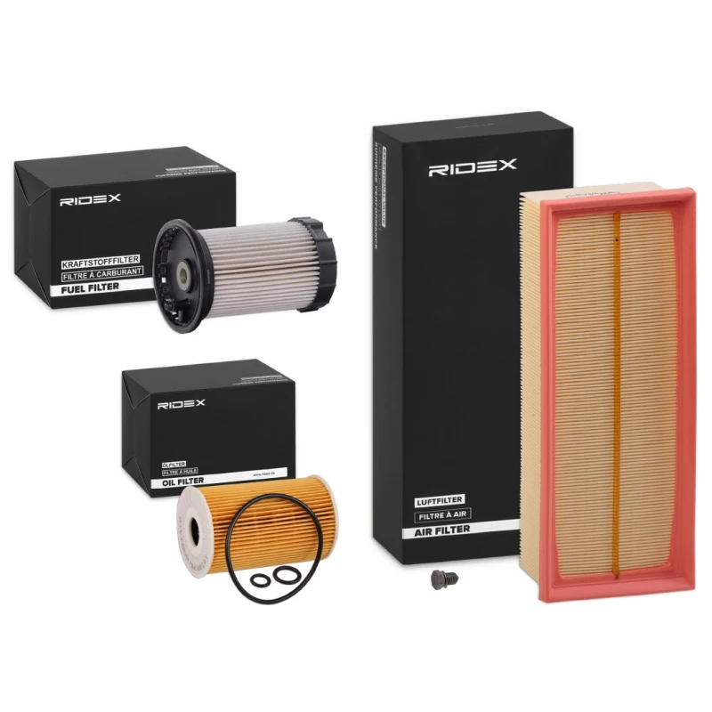 Image of RIDEX 4055F9286 Filter Set with gaskets/seals, with seal ring Filter Set (4055)