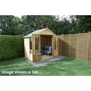 Image of Forest Garden Oakley 8 x 6ft Overlap Apex Summerhouse with Assembly