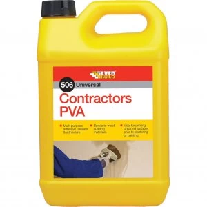 Image of Everbuild Contractors PVA Glue 5l