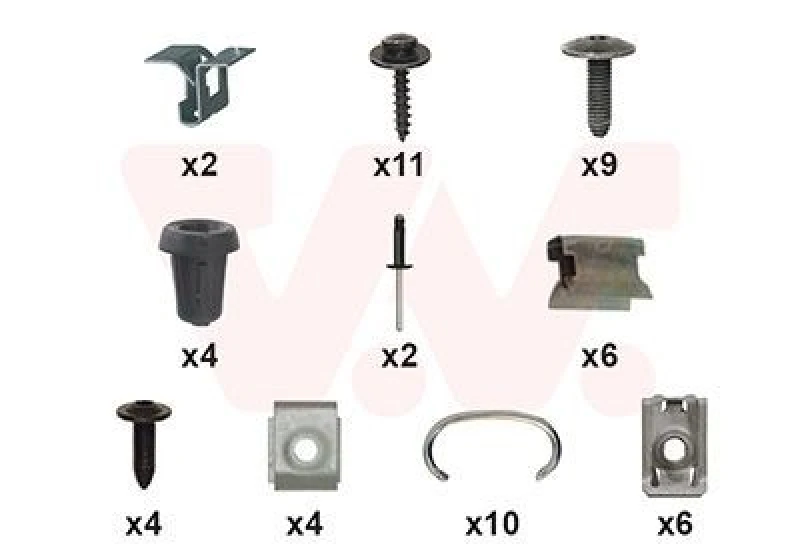 Image of VAN WEZEL Mounting Kit, bumper VAN WEZEL 1555794