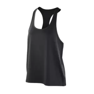 image of Spiro Womens/Ladies Impact Softex Tank Top (L) (Black)