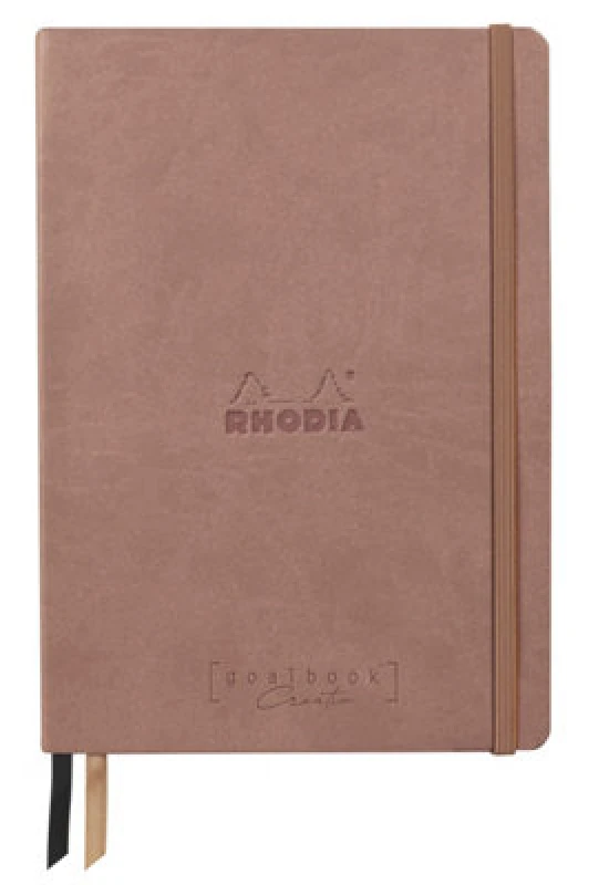 Image of Clairefontaine Rhodiarama Creation Dot Goalbook 160 Pages A5 Rosewood 194444C