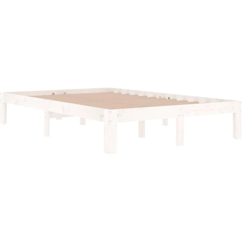 Image of VIDAXL Bed Frame without Mattress White 120x190cm Small Double vidaXL 8720286878873