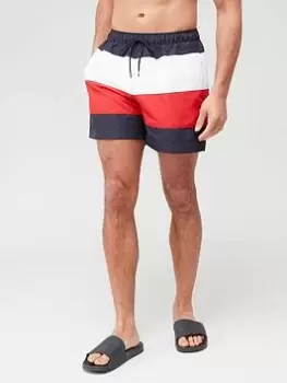Image of Tommy Hilfiger Colourblock Swimshort, Navy, Size S, Men