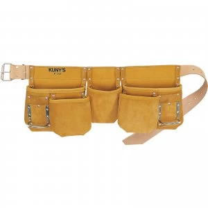 image of Kunys Carpenters 5 Pocket Full Grain Tool Apron Pouch