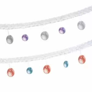 Image of Disco Ball Dance Party Bunting Banner 70s 80s Hanging Ceiling Decoration Club