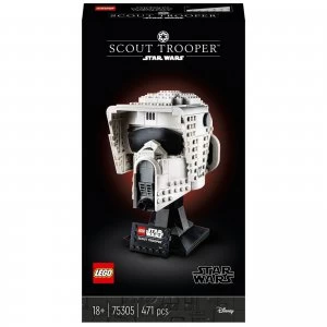 image of LEGO Star Wars: Scout Trooper Helmet Collectable Model (75305)