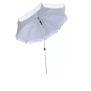 image of 200cm Parasol Umbrella with Tilt Action in Cream for Garden or Patio