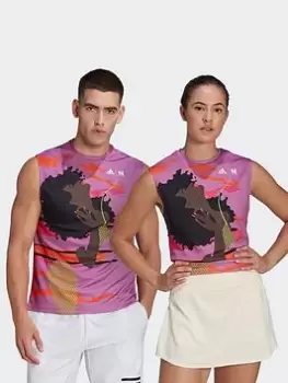 Image of adidas Tennis New York Tank Top (gender Neutral), Purple Size M Men