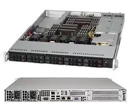 Image of SuperChassis 116TQ-R700WB - Rack - Server - Black - EATX - 1U - HDD - LAN - Power